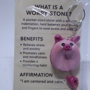 Handmade Polymer Clay Worry Stone | Smooth Pocket Stress Reliever